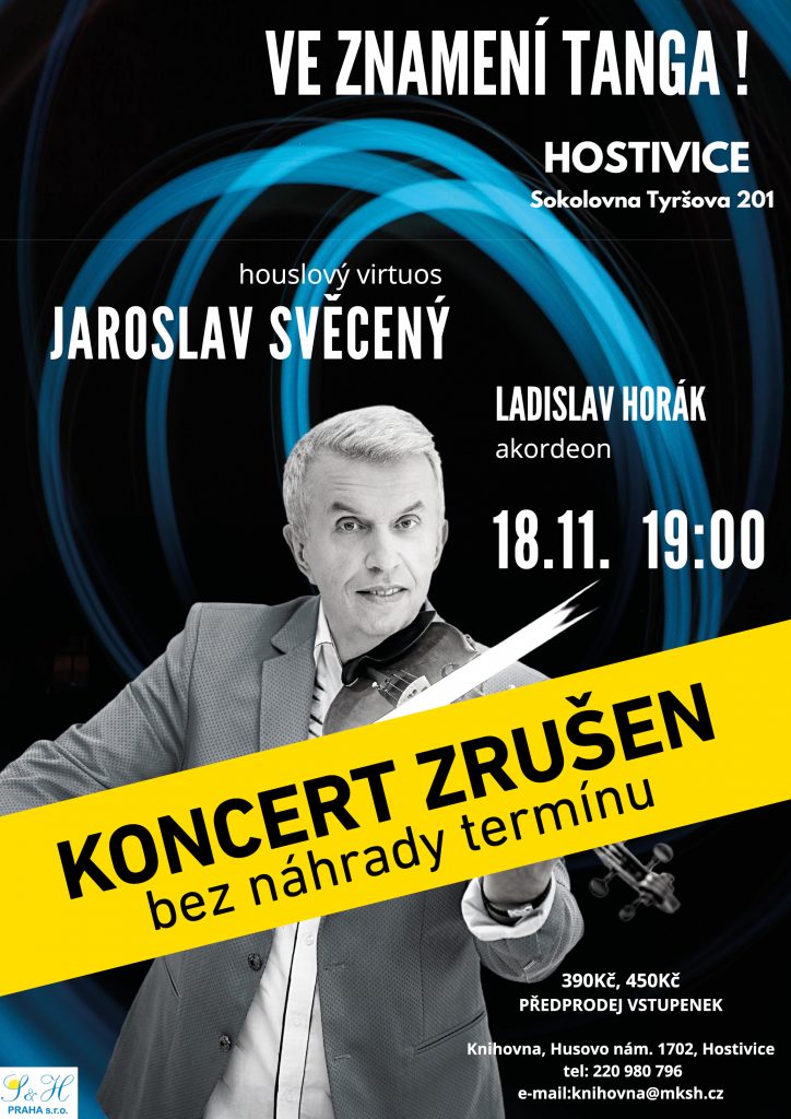 Koncert Jaroslava Svěceného ZRUŠEN