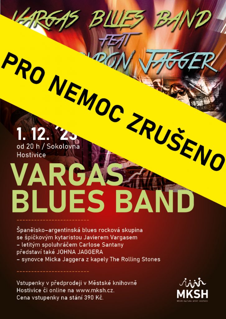 Koncert Vargas Blues Band zrušen!